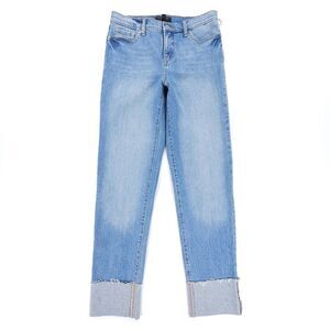 NEW Banana Republic Slouch Jean Cuff Raw Hem Straight High Rise 90s Quiet Luxury